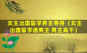 女主出国留学男主等待（女主出国留学遇男主 男主高干）
